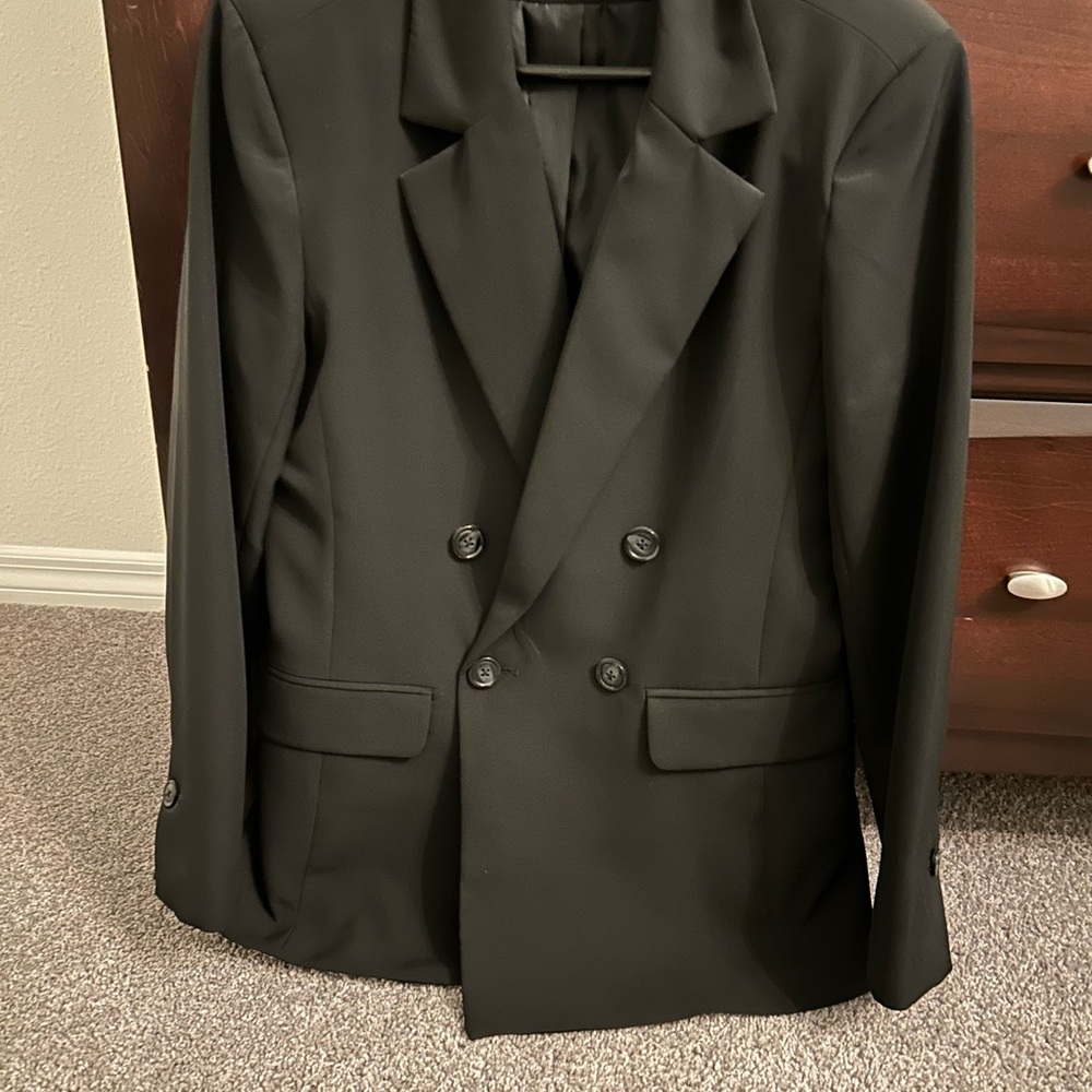 JustFab Black Dress Suit Jacket / Blazer – Women’s Size L